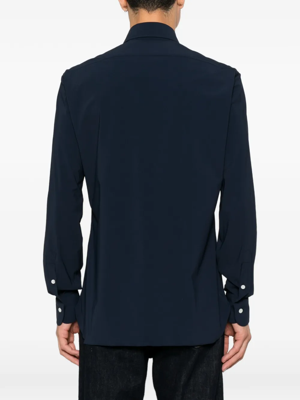 Barba Button-down overhemd Blauw
