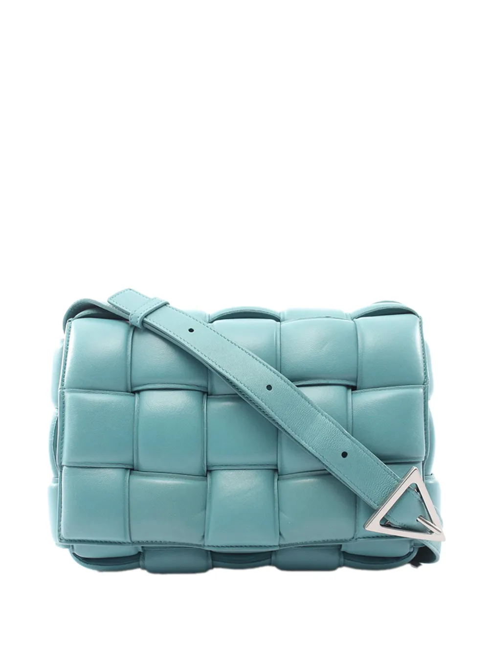 Bottega Veneta Pre-Owned 2012-2026 Nappa Intrecciato Padded Cassette crossbody bag - Blue