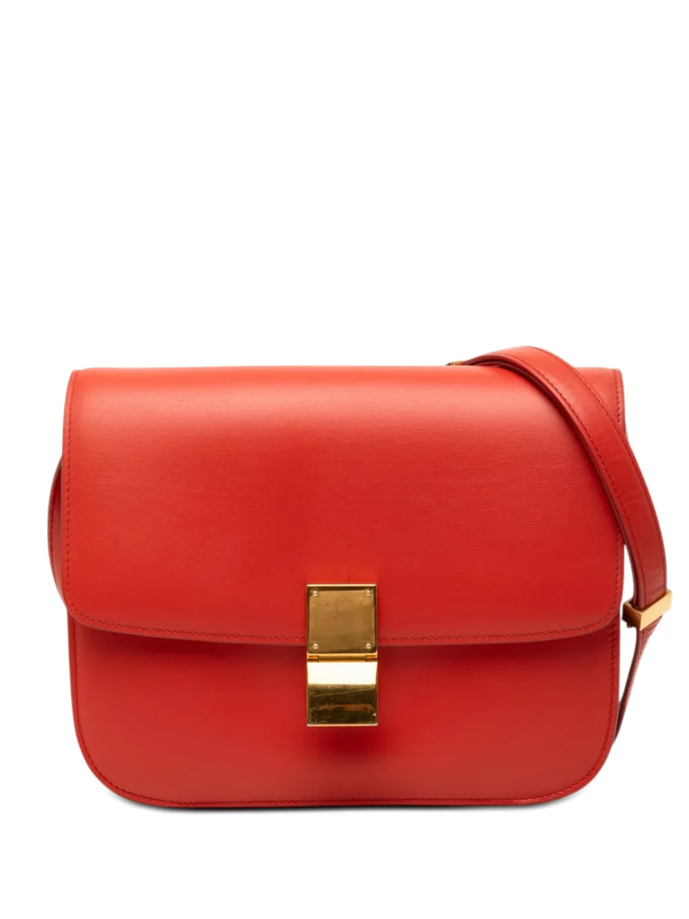 Celine Pre-Owned 2013 Medium Calfskin Classic Box crossbody bag - Orange