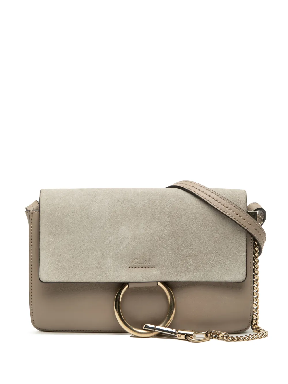 Chloé Pre-Owned 2017 Small Suede and Calfskin Faye crossbody bag - Brown