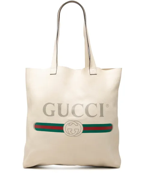 Gucci Pre-Owned 2000-2015 Calfskin Logo tote bag