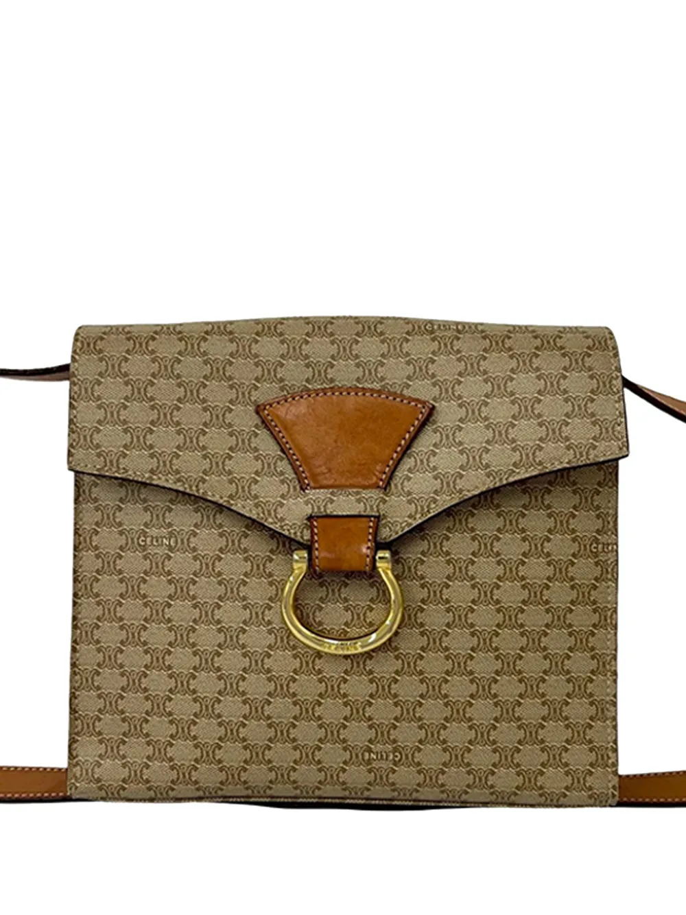 Celine Pre-Owned 2011 Macadam crossbody bag - Neutrals