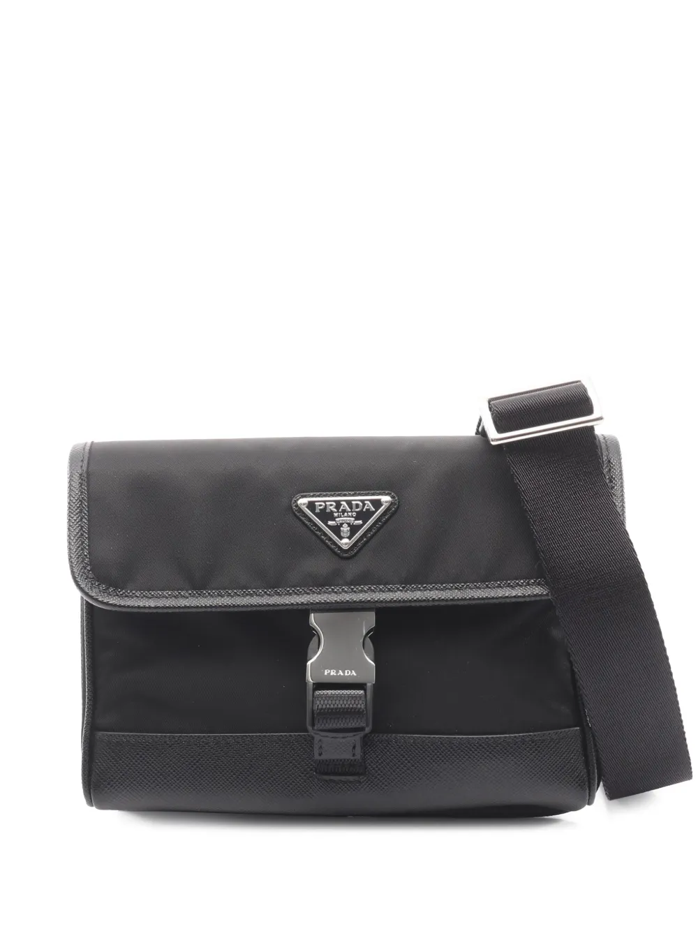 Prada Pre-Owned 2019-2026 Re-Nylon und Saffiano Smartphone-Hülle - Schwarz