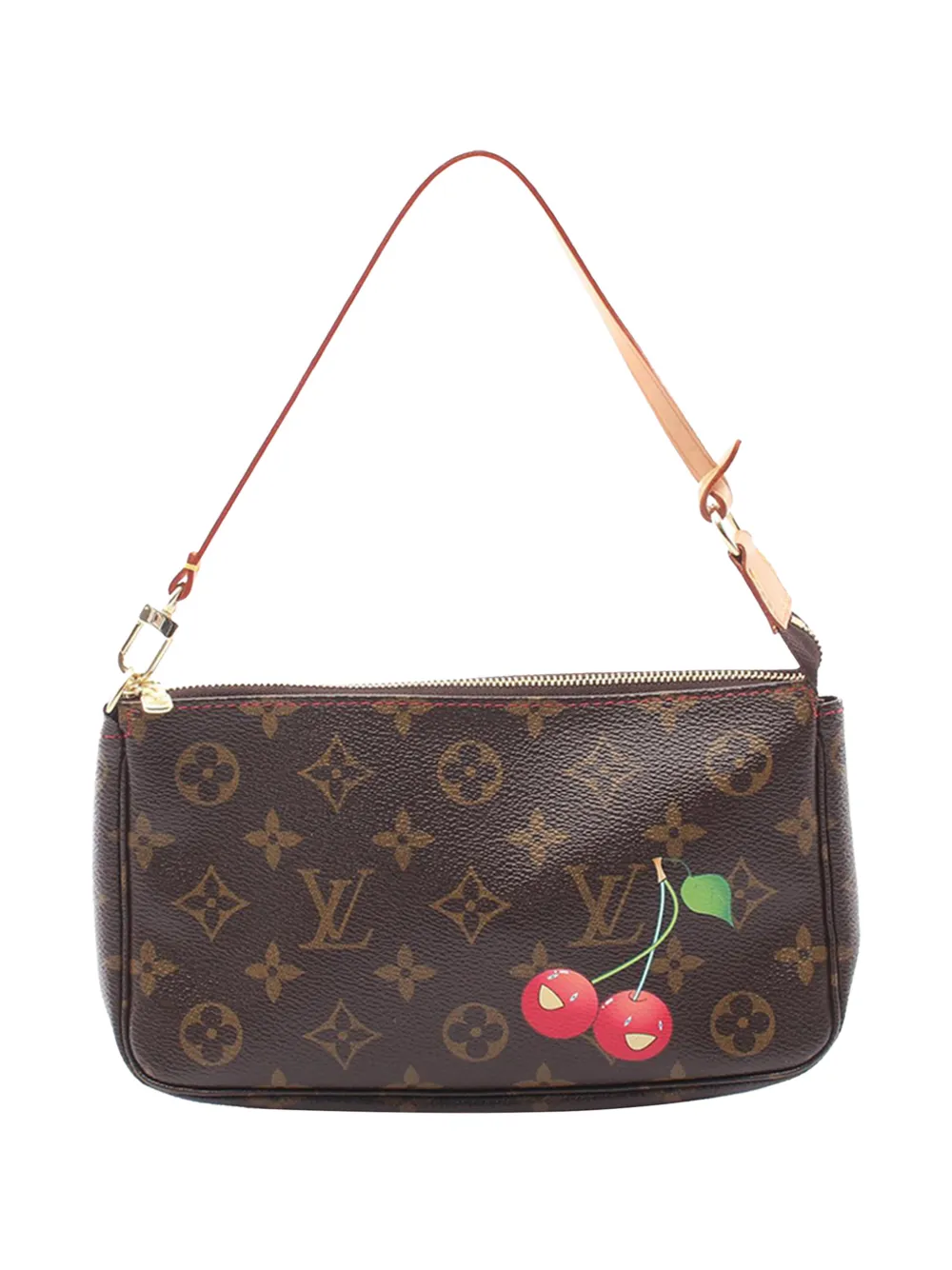 Louis Vuitton Pre-Owned 2005 Takashi Murakami Monogram Cherry Pochette Accessoires shoulder bag - Brown