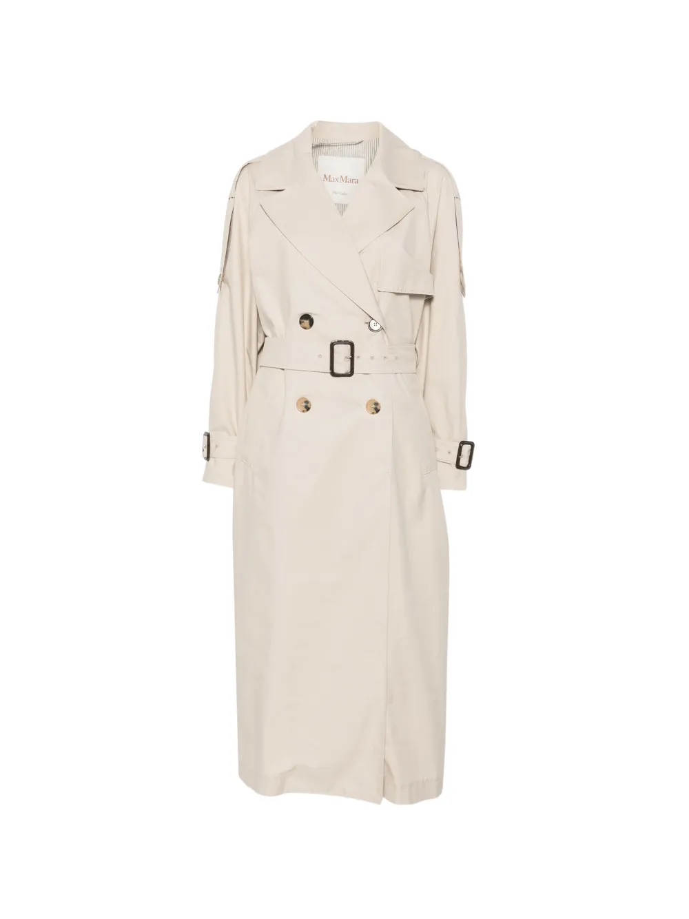 Max Mara Coro double-breasted belted trench coat - Nude