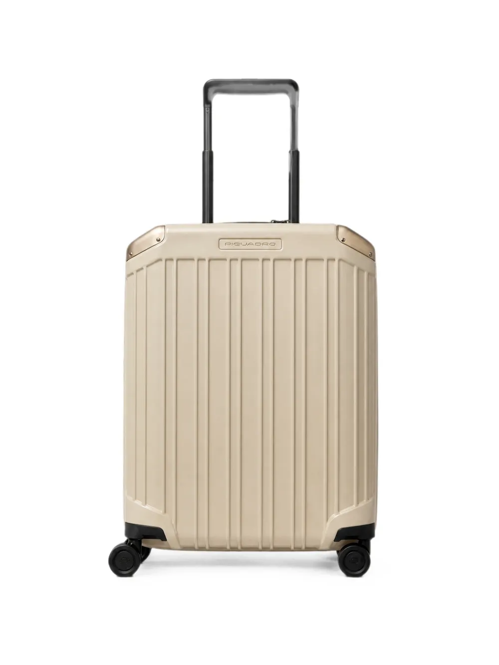PIQUADRO Geribbelde koffer Beige