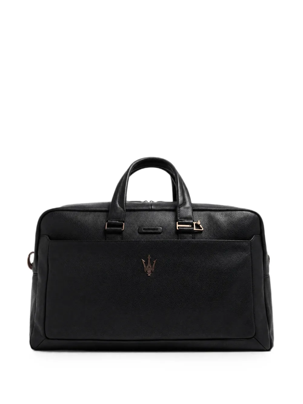 PIQUADRO x Maserati leather holdall - Nero