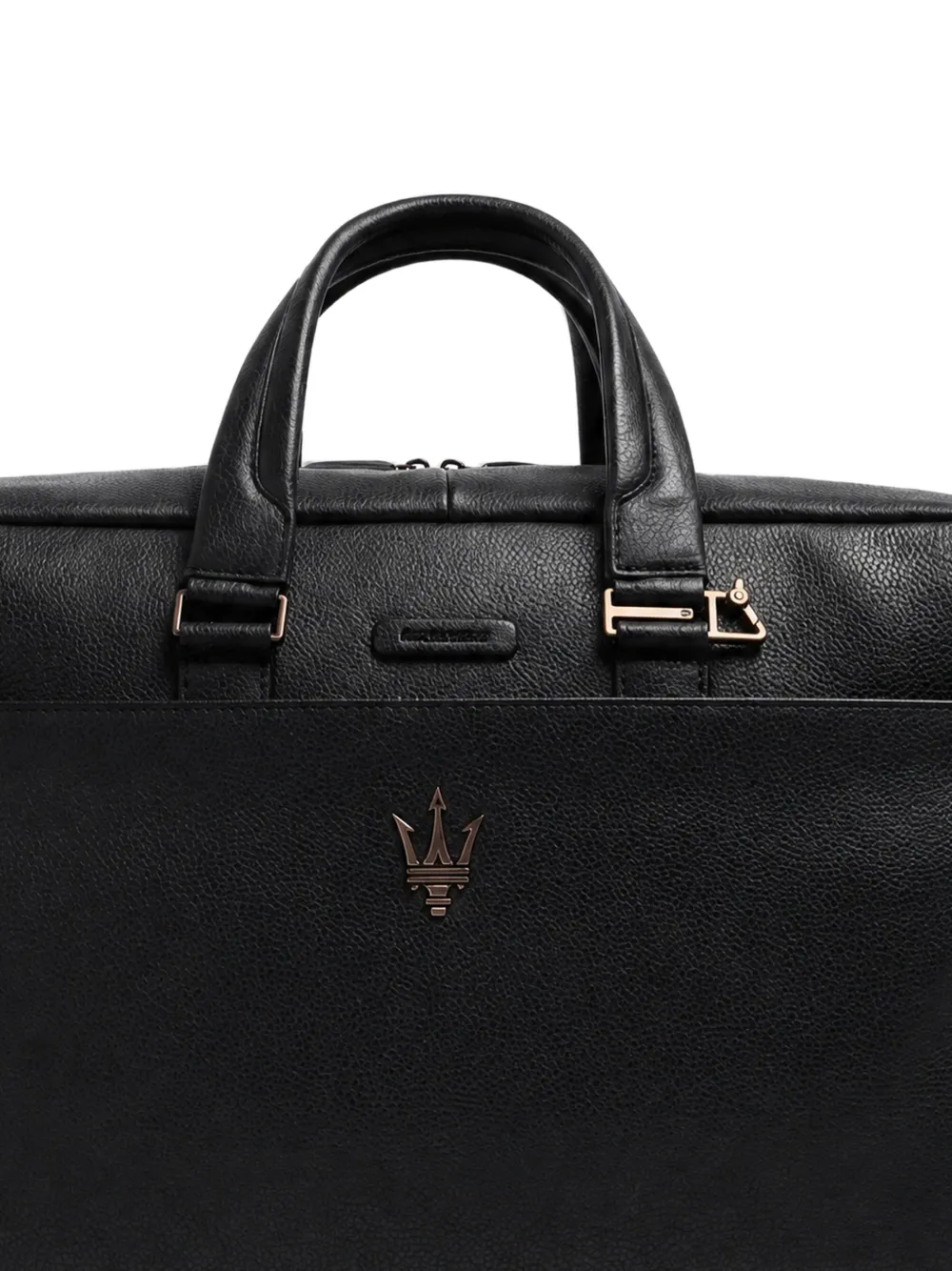 PIQUADRO x Maserati leren reistas Zwart