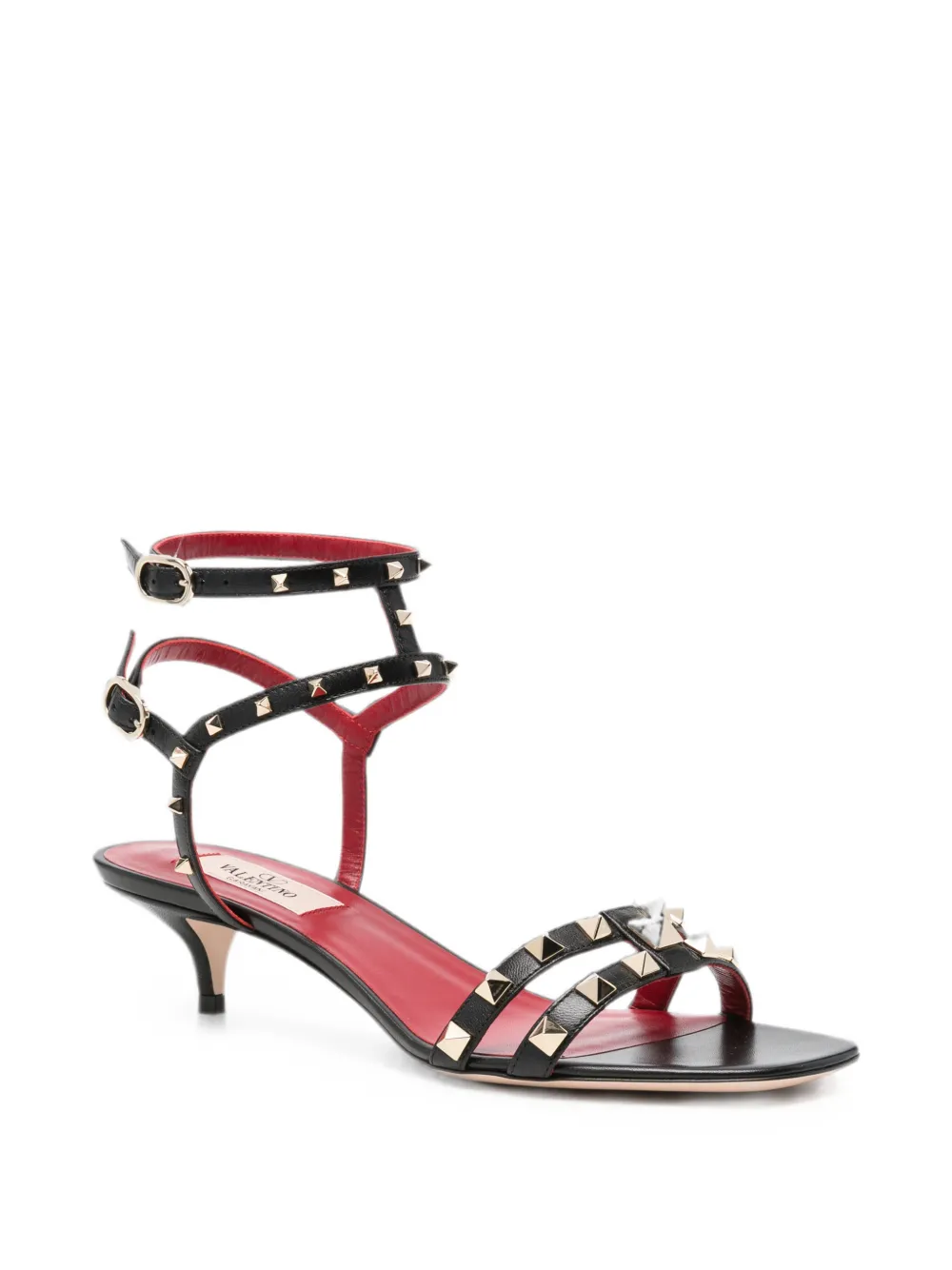 Valentino Garavani Rockstud ankle-strap sandals Zwart