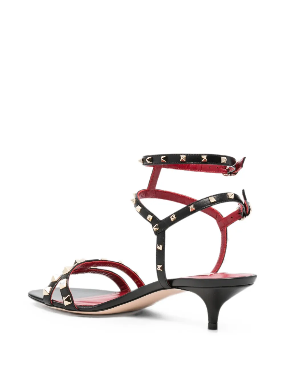 Valentino Garavani Rockstud ankle-strap sandals Zwart
