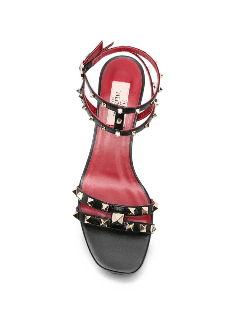 Valentino Garavani Rockstud ankle-strap sandals Zwart