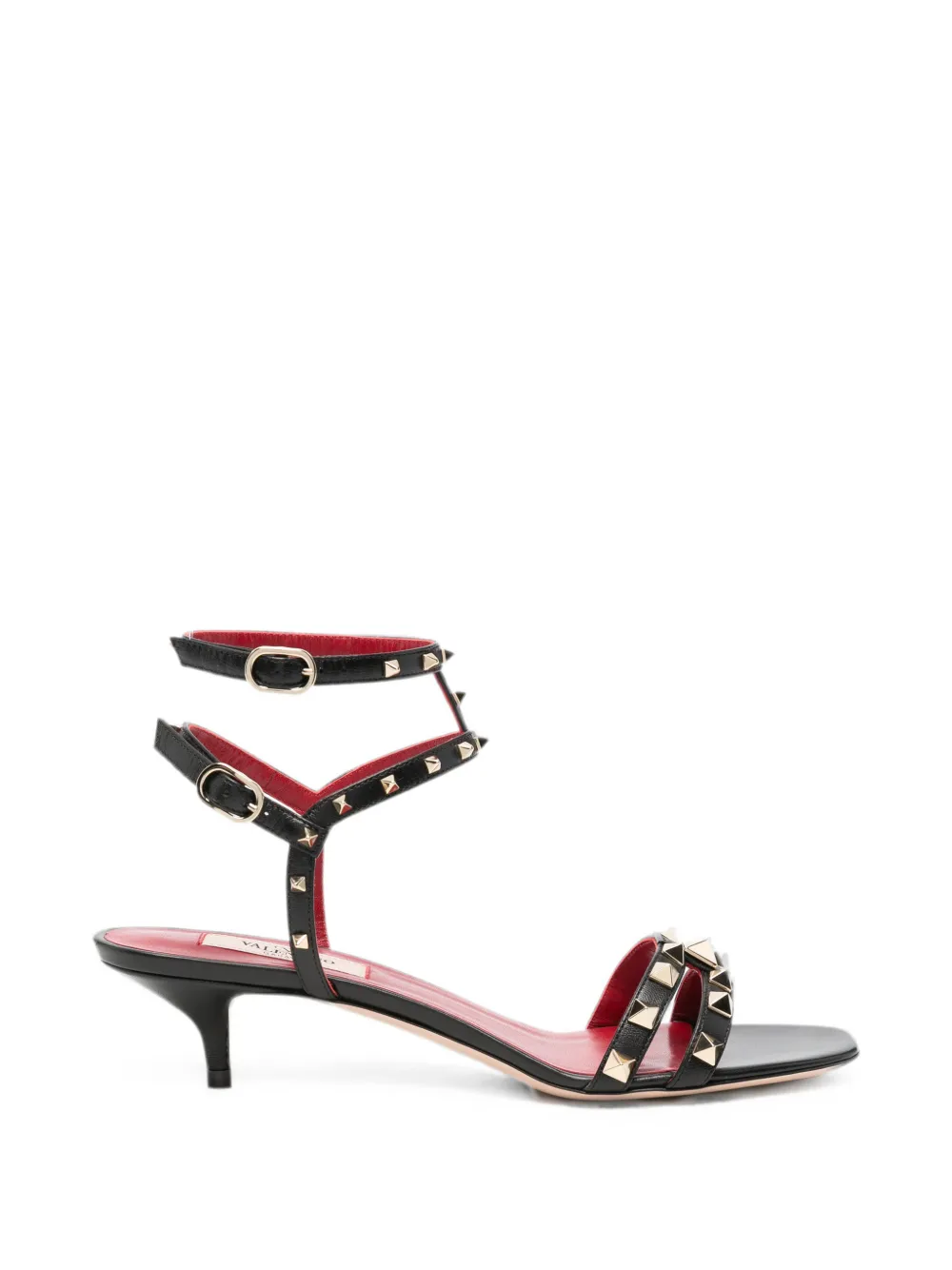 Valentino Garavani Rockstud ankle-strap sandals Zwart