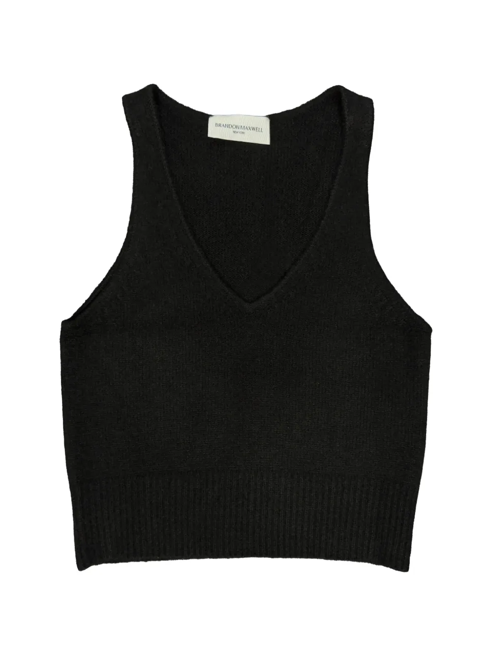 Brandon Maxwell Reese V-neck tank top - Nero