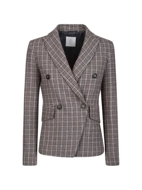 Eleventy houndstooth double-breasted blazer