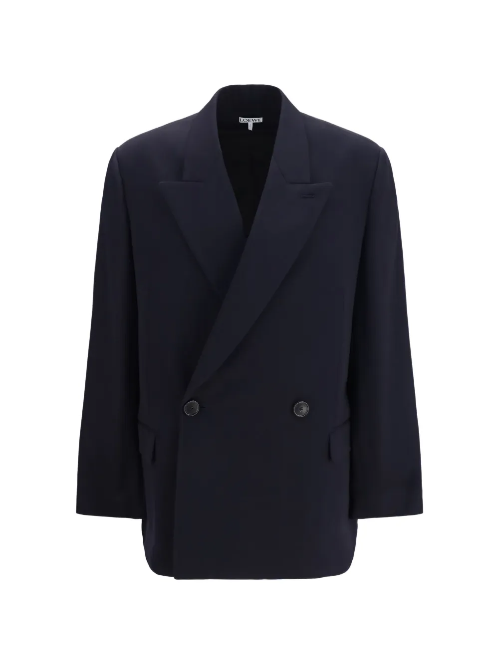 LOEWE double-breasted peak-lapels blazer - Blu