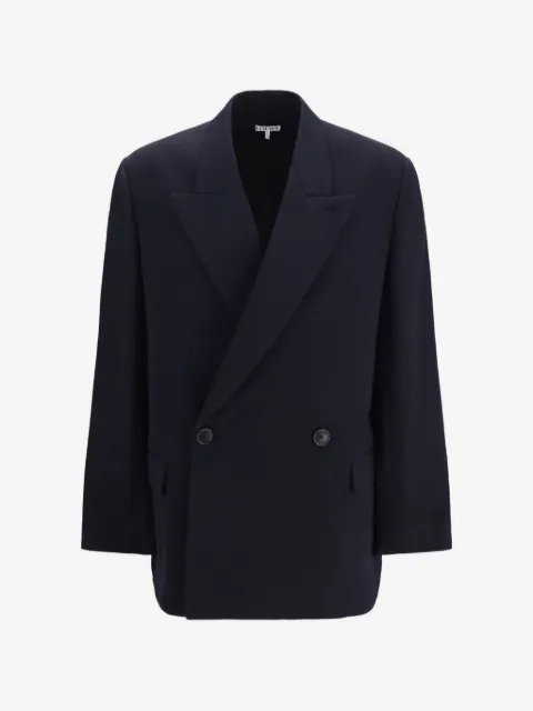 LOEWE double-breasted peak-lapels blazer