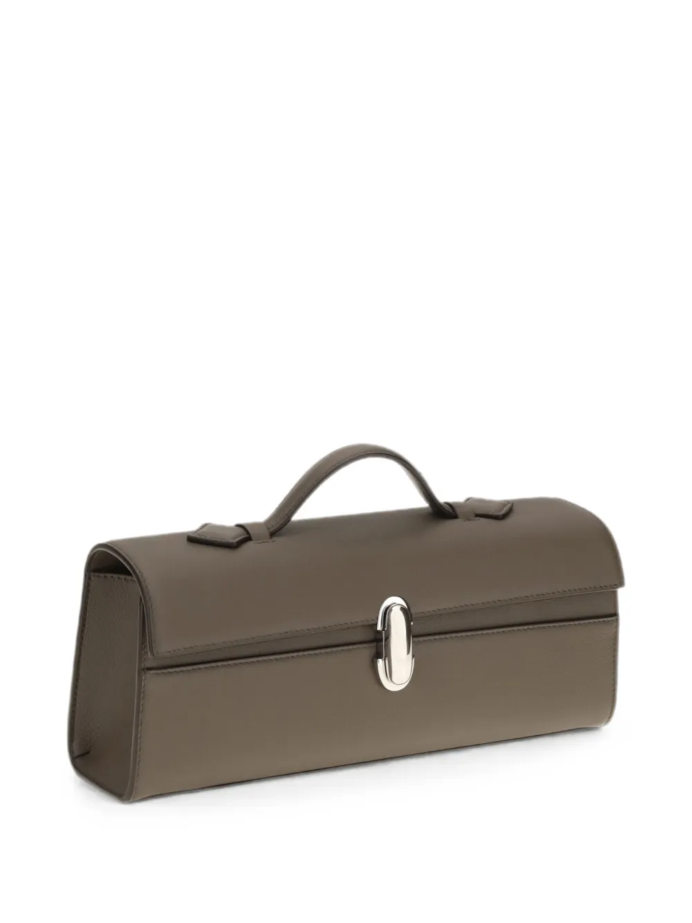 Savette Symmetry Pochette Tote Bag in Brown, view 2