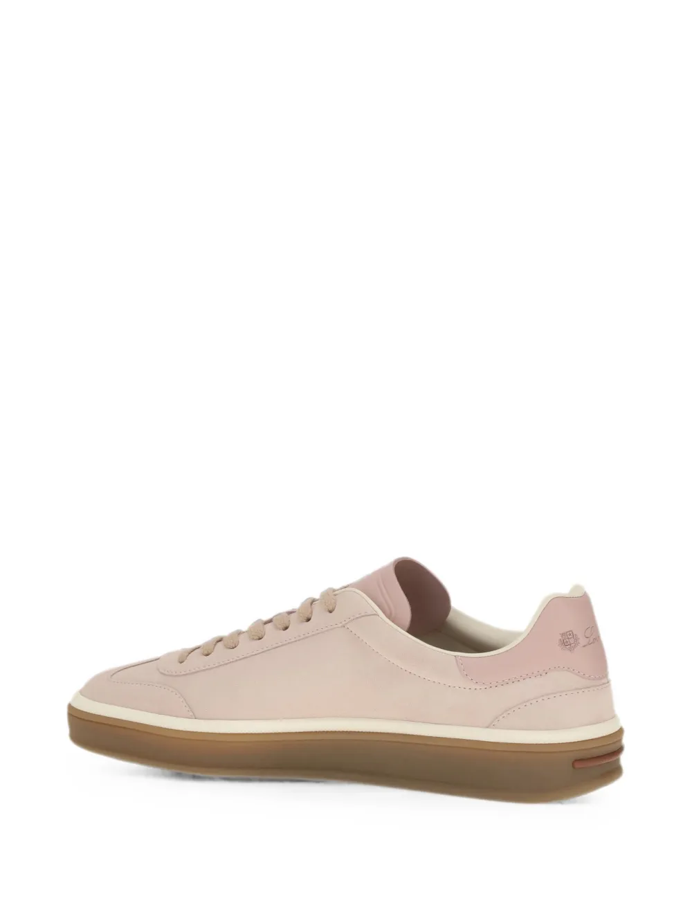 Loro Piana Tennis Walk suede sneakers Roze