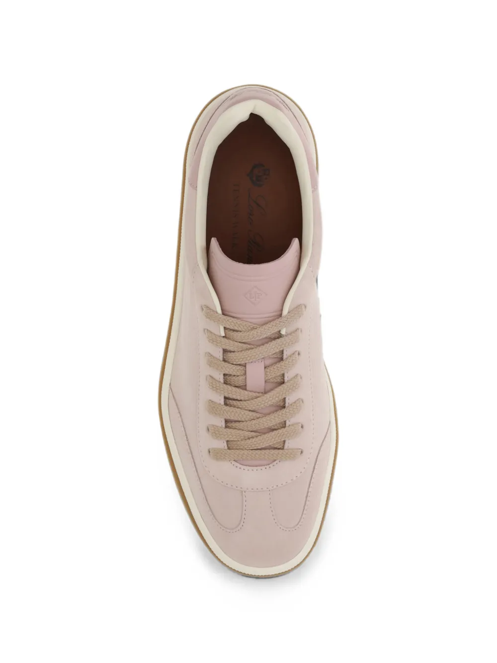 Loro Piana Tennis Walk suede sneakers Roze