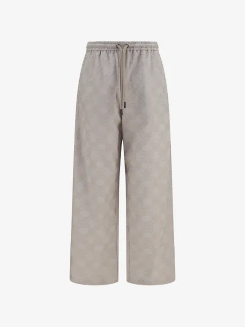 Off-White Wide-Leg-Hose mit Monogramm