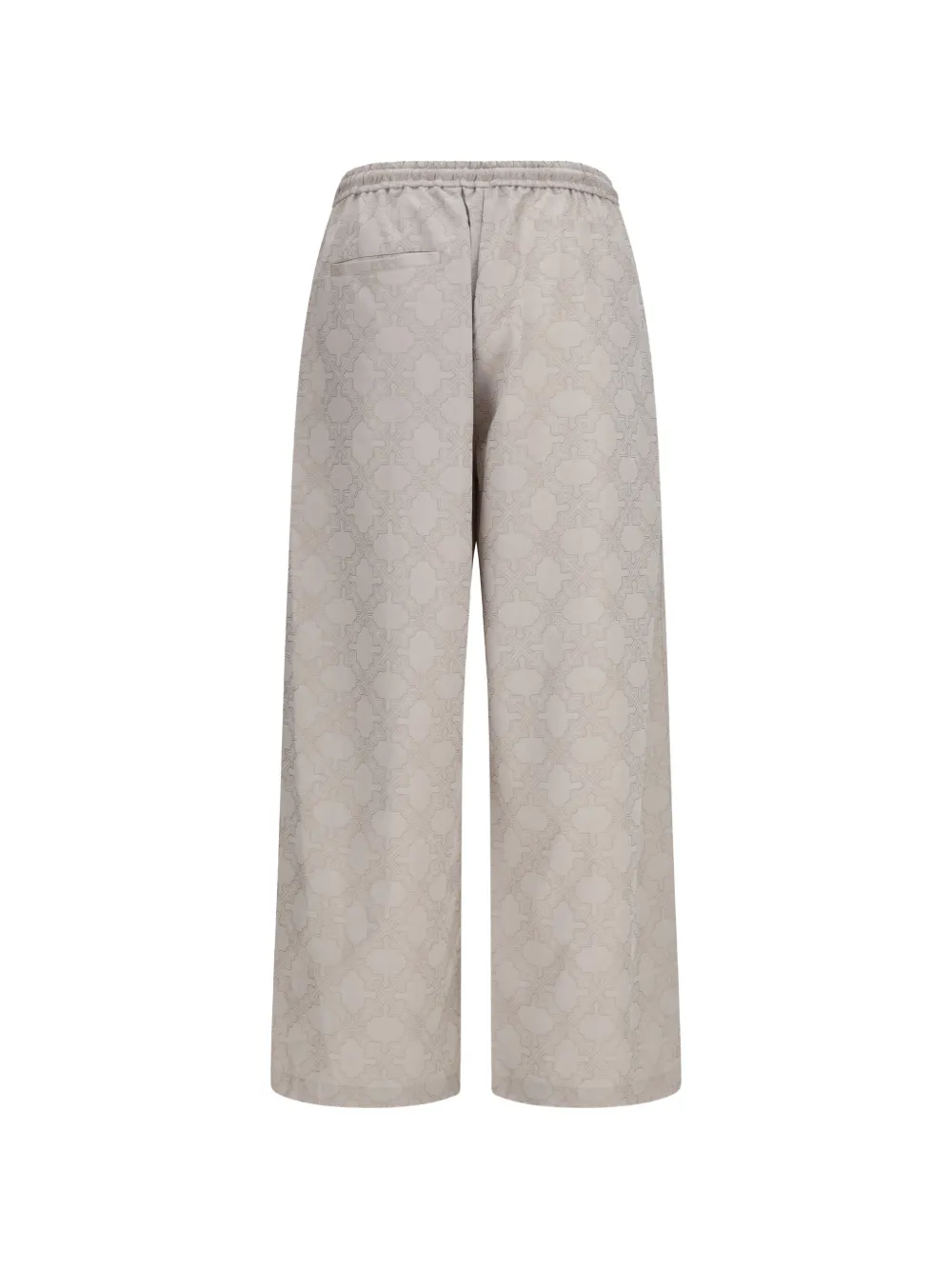 Off-White Arrows broek met wijde pijpen en monogram Beige