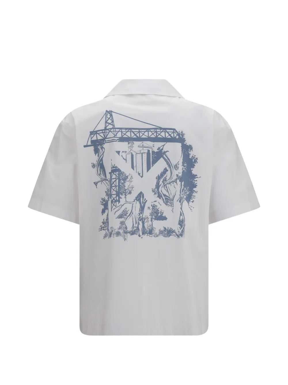 Off-White City Nature bowlingshirt met grafische print Wit