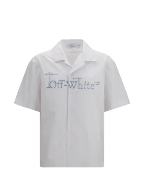 Off-White City Nature graphic-print bowling shirt