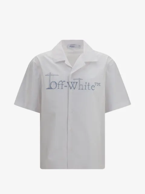 Off-White City Nature graphic-print bowling shirt