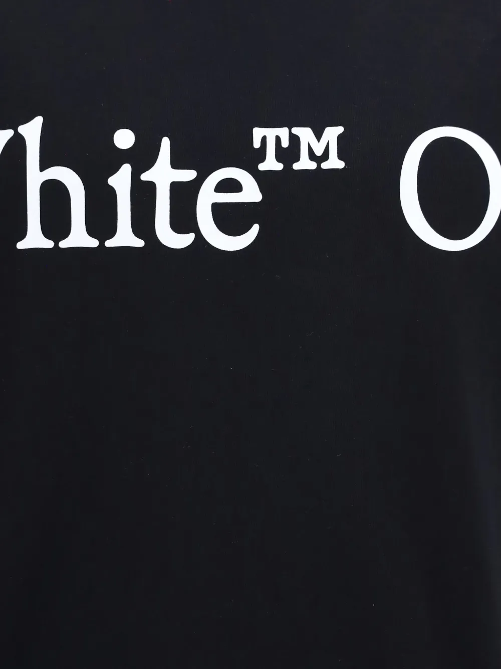 Off-White Bookish Scarf T-shirt met logo-print Zwart