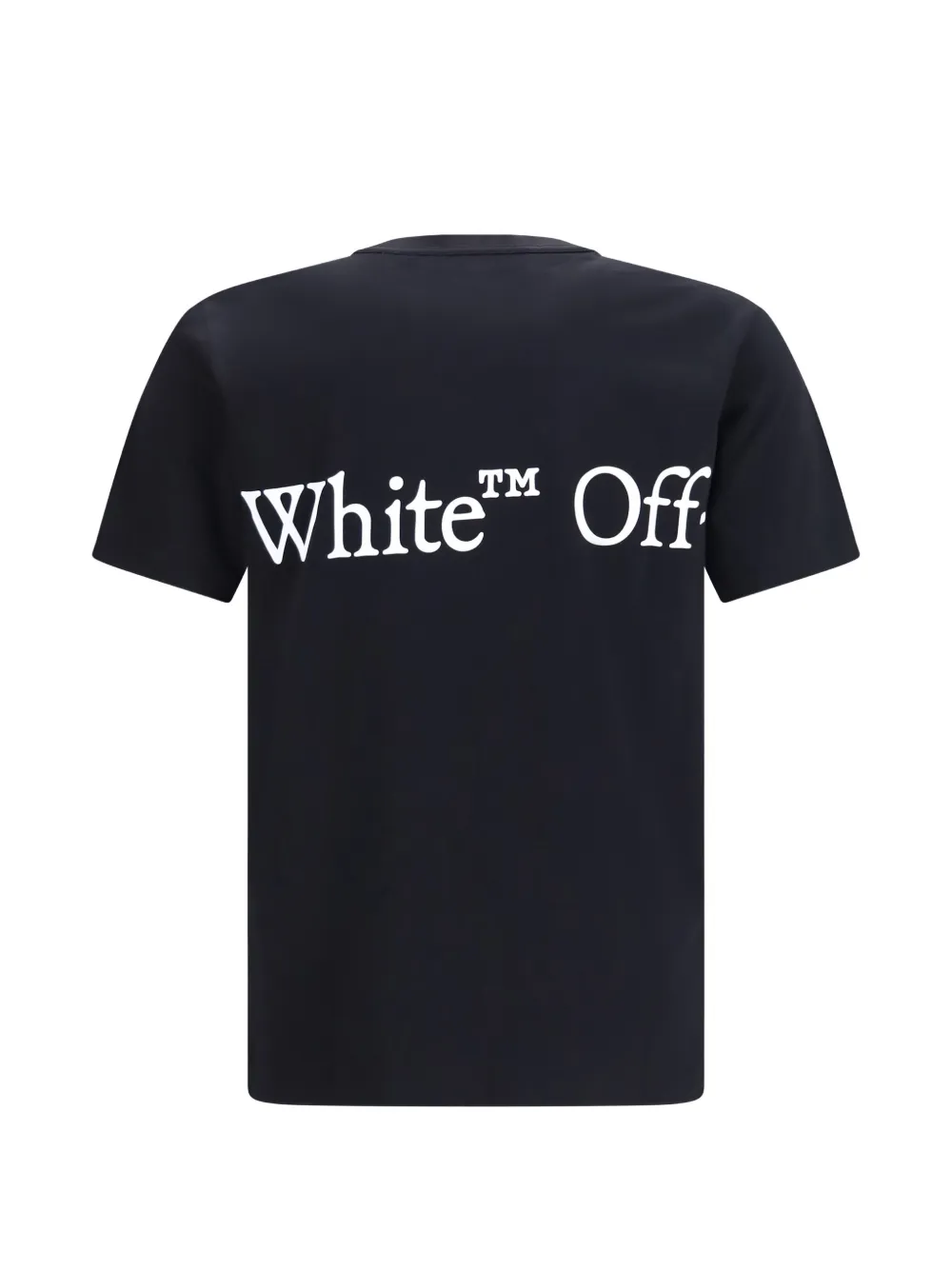 Off-White Bookish Scarf T-shirt met logo-print Zwart