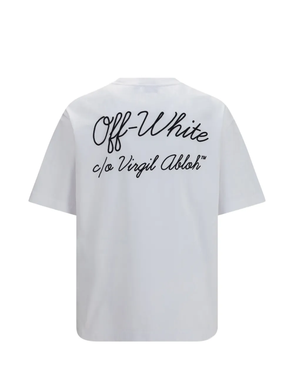 Off-White Script Logo T-shirt Wit