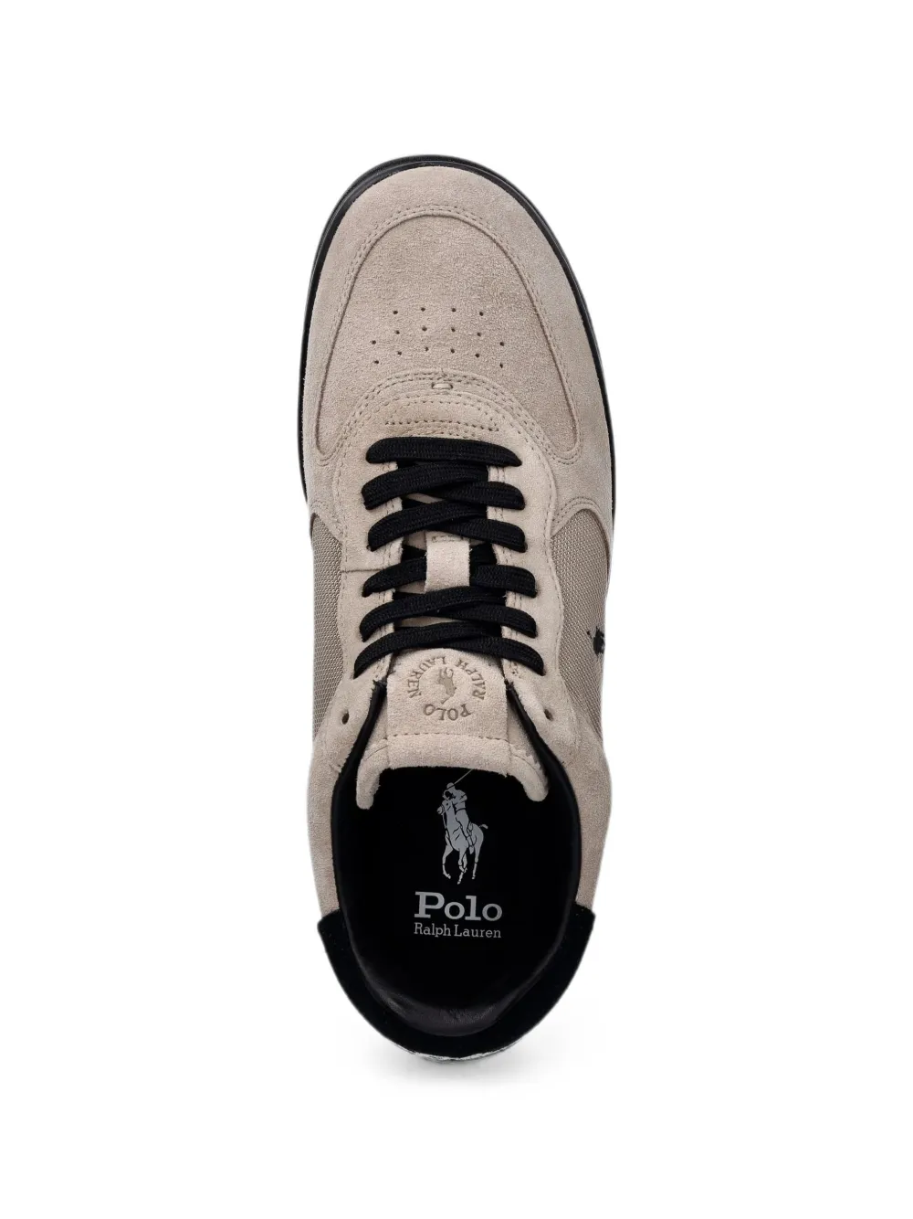 Polo Ralph Lauren Masters Crt logo-embroidered panelled sneakers Beige