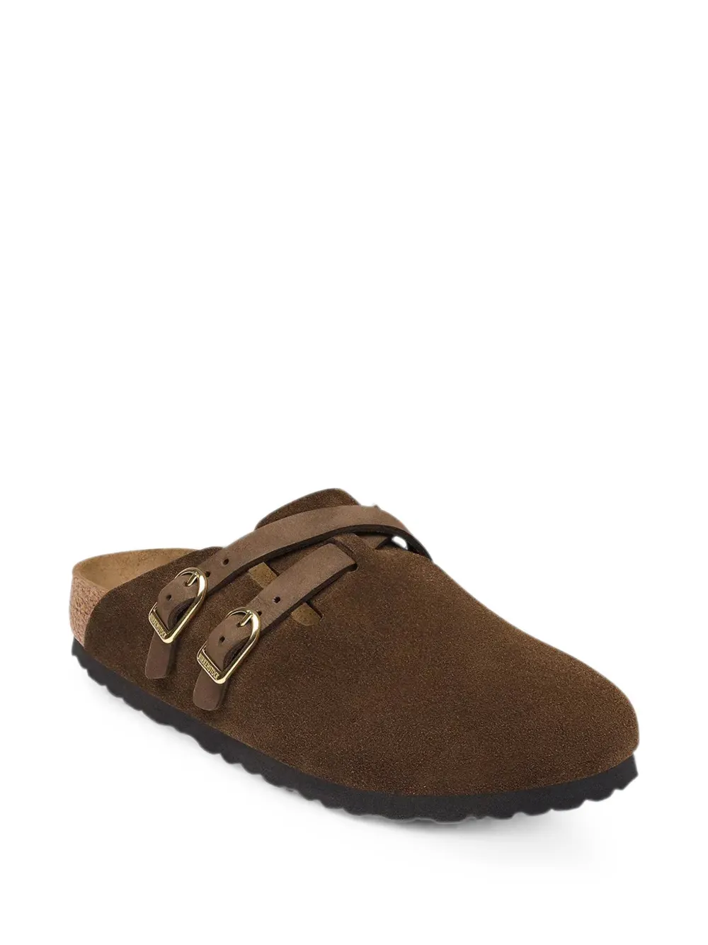 Birkenstock Blair buckle-fastening suede mules Bruin