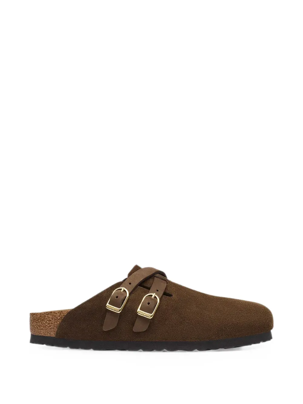 Birkenstock Blair buckle-fastening suede mules Bruin