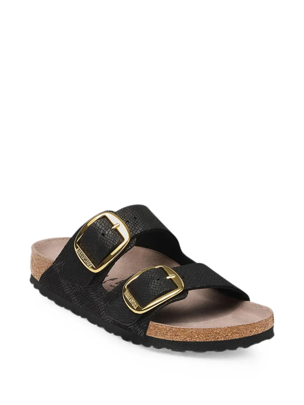 Birkenstock Arizona snakeskin-effect sandals Zwart