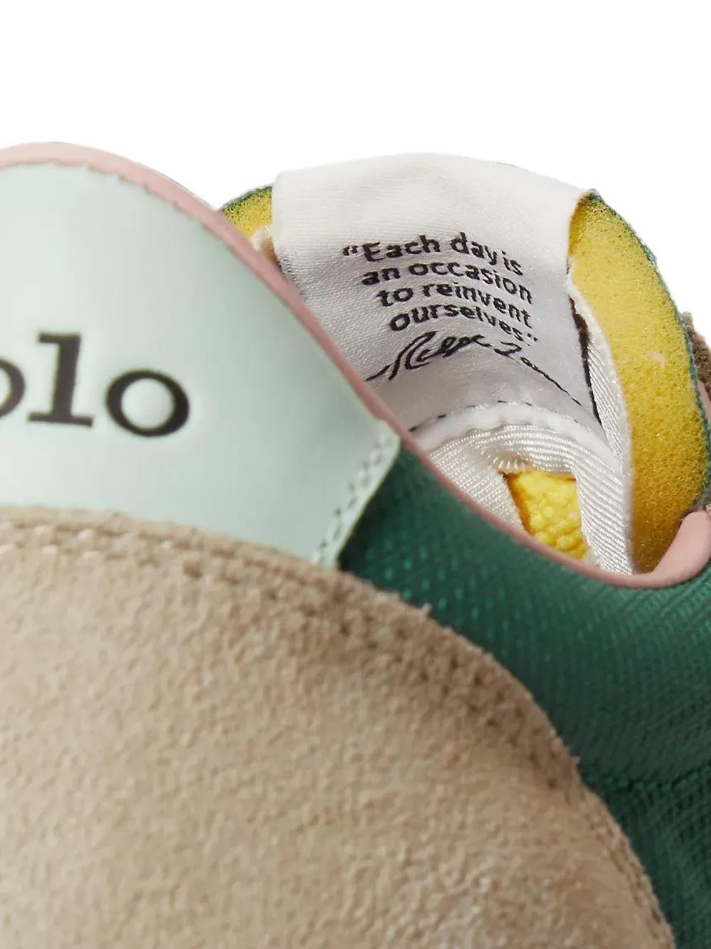 Polo Ralph Lauren Prl TRail125 logo-patch panelled sneakers Groen