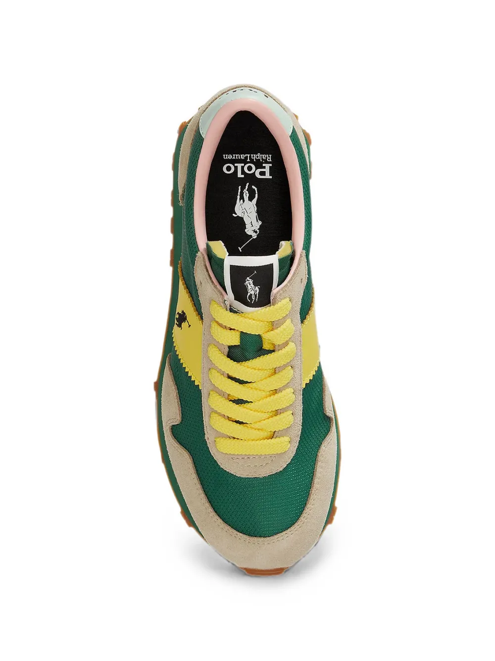 Polo Ralph Lauren Prl TRail125 logo-patch panelled sneakers Groen