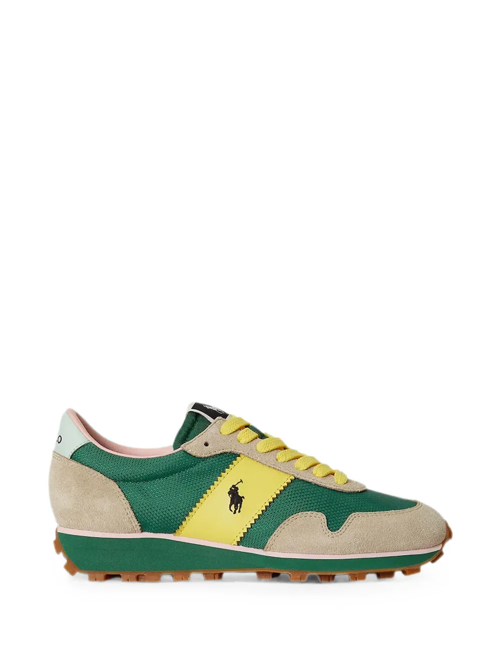 Polo Ralph Lauren Prl TRail125 logo-patch panelled sneakers - Verde