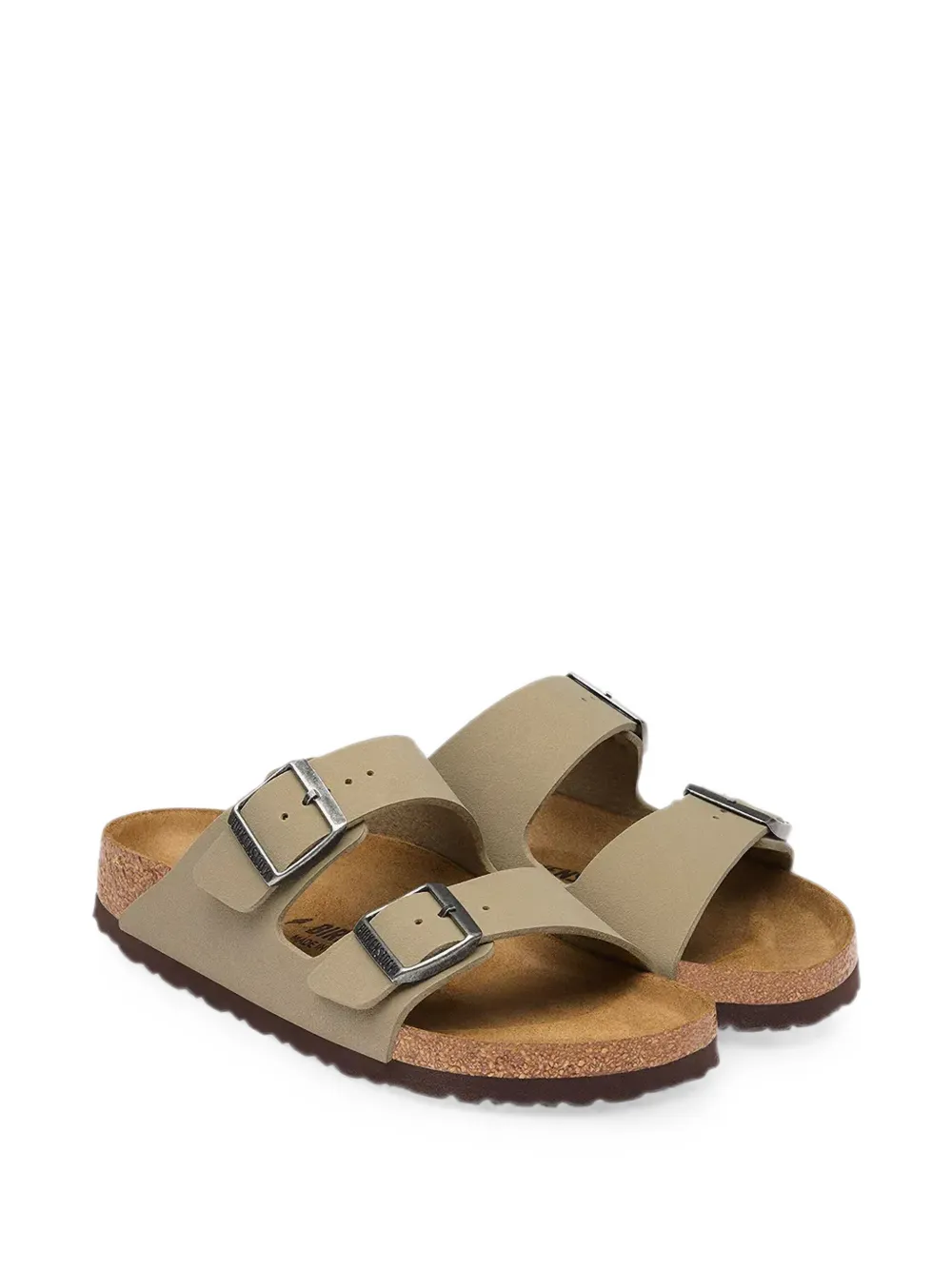 Birkenstock Arizona buckle-fastening suede sandals Beige