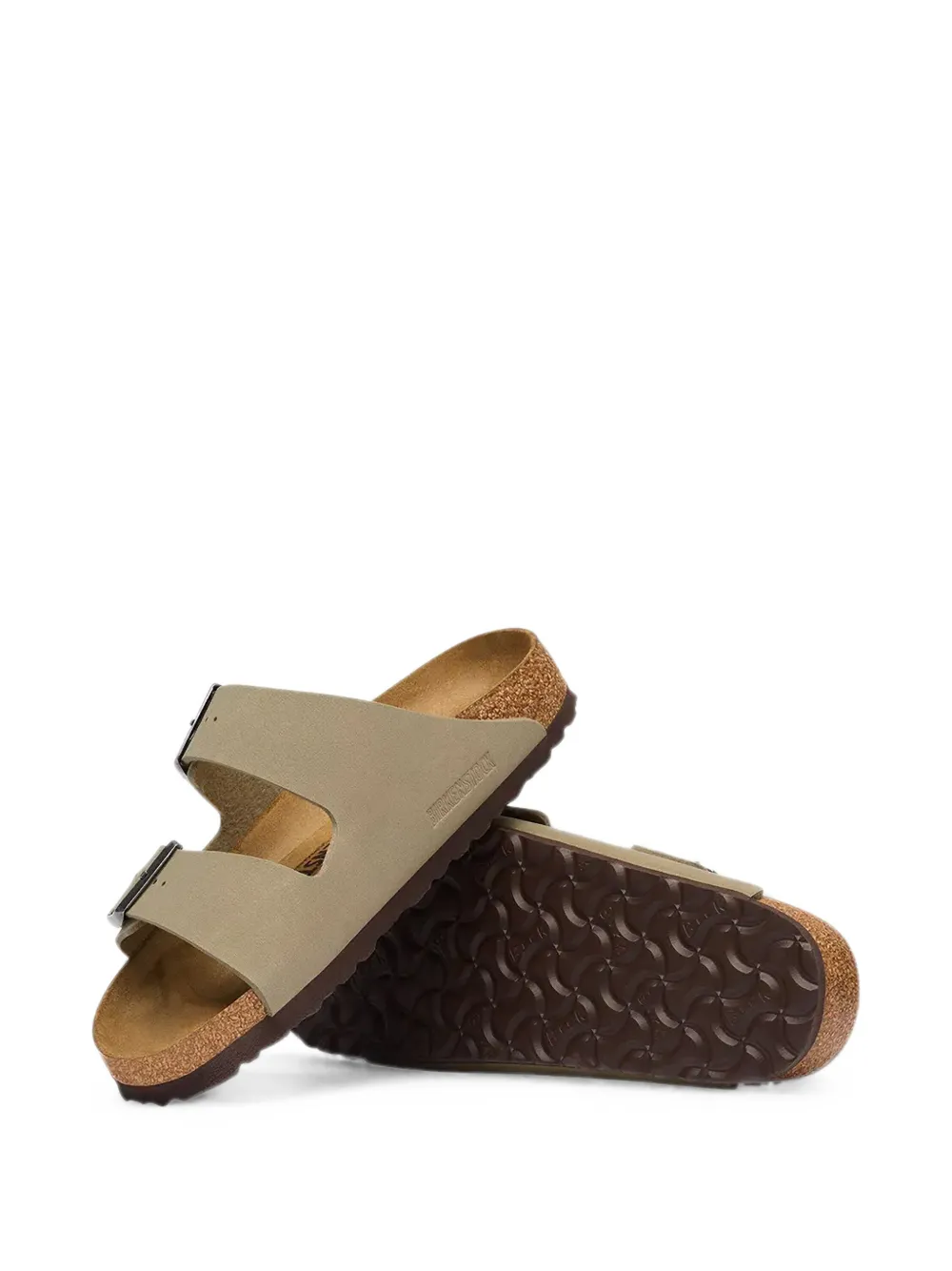 Birkenstock Arizona buckle-fastening suede sandals Beige