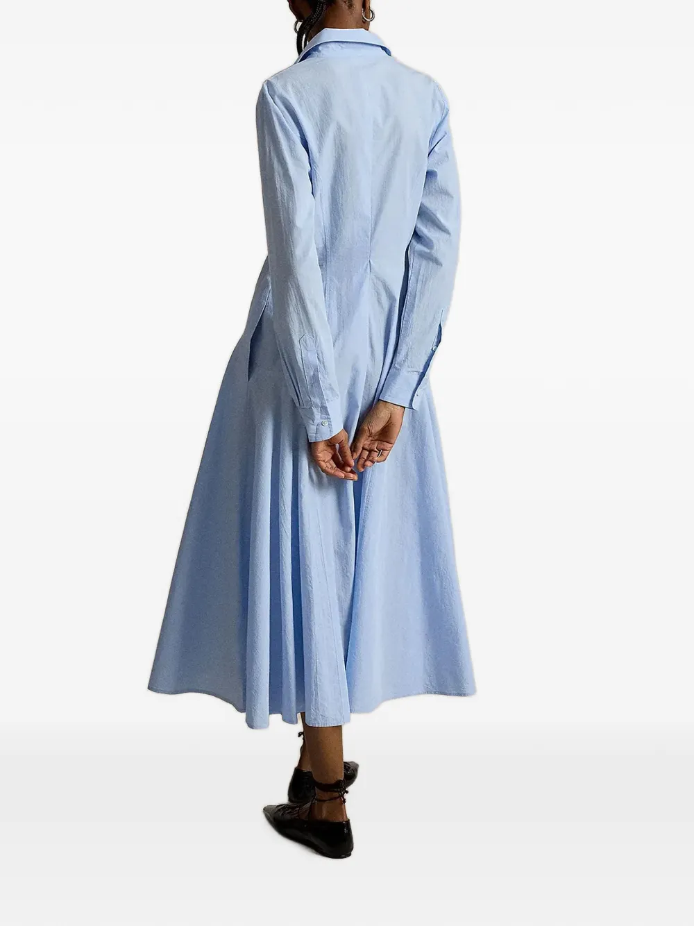 Polo Ralph Lauren Blousejurk met katoenen vlakken Blauw