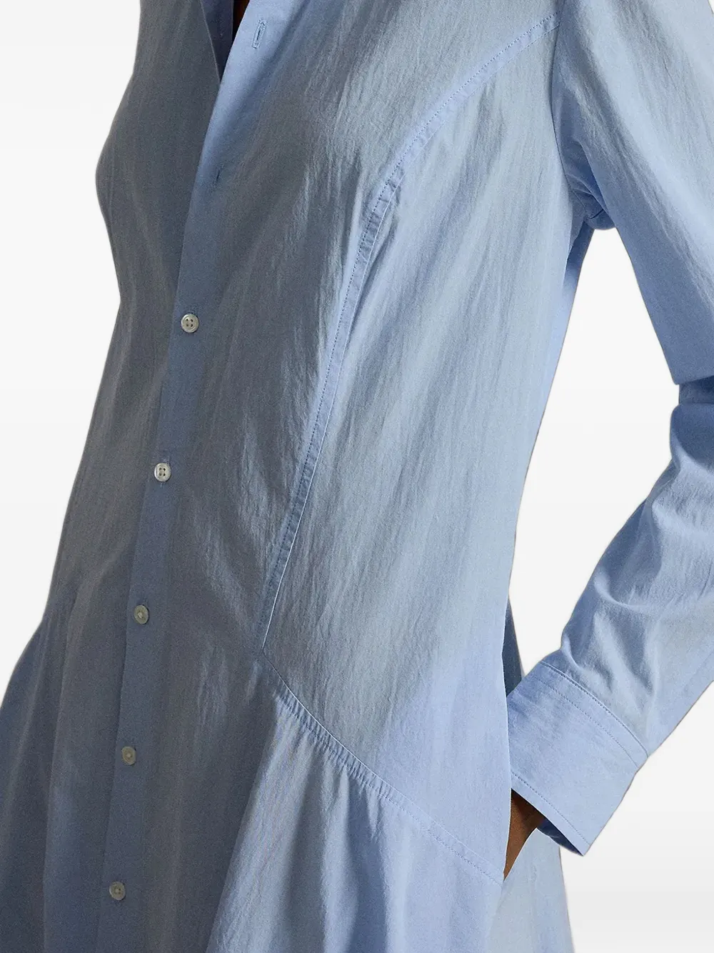 Polo Ralph Lauren Blousejurk met katoenen vlakken Blauw