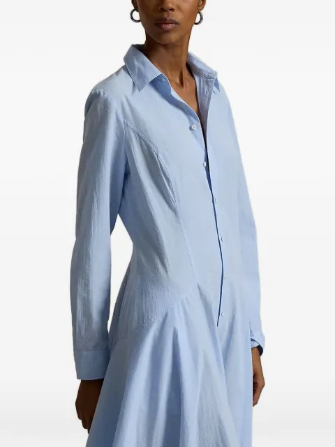 Polo Ralph Lauren robe-chemise en coton à empiècements