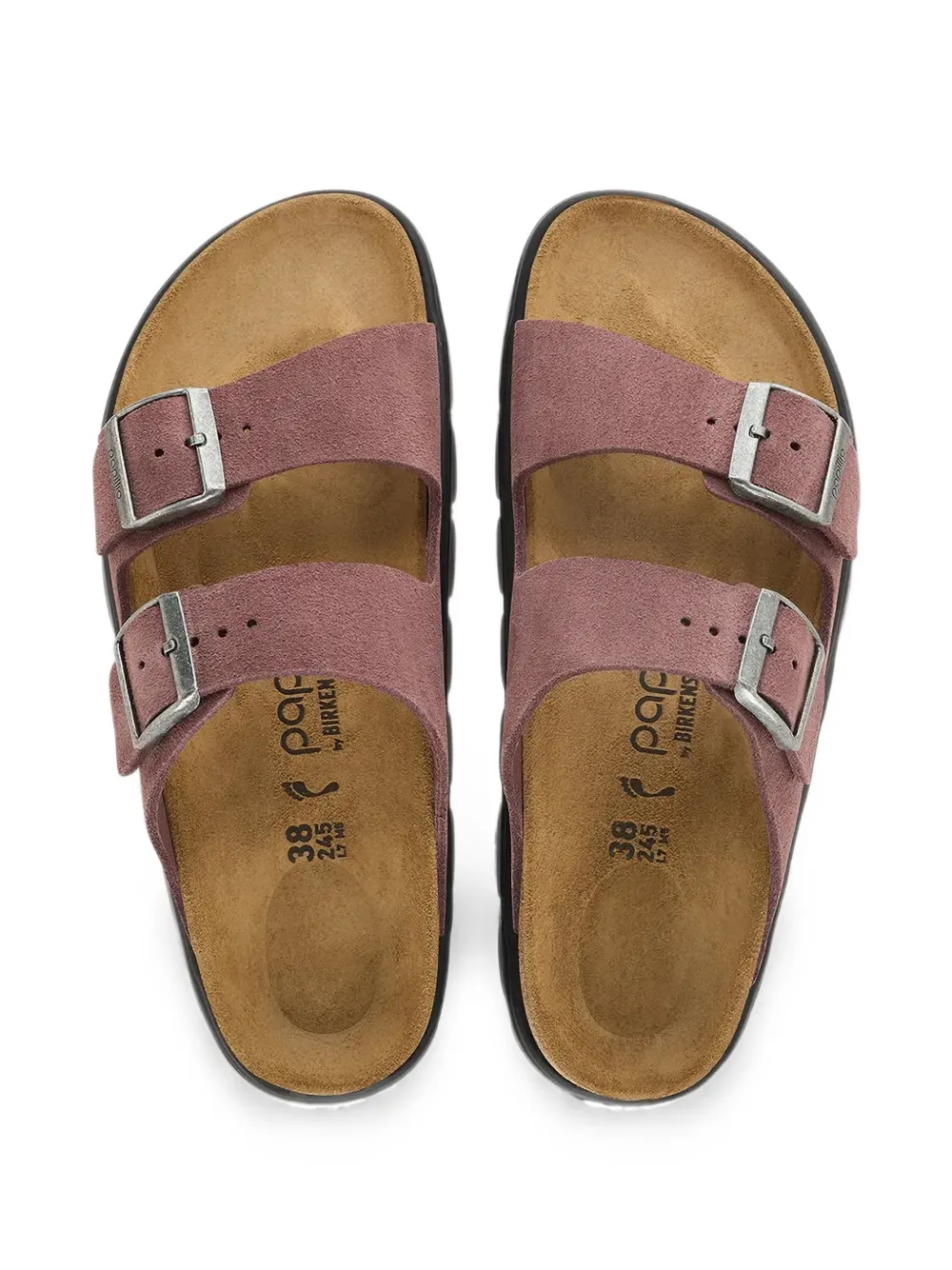 Birkenstock buckle-fastening platform sandals Paars