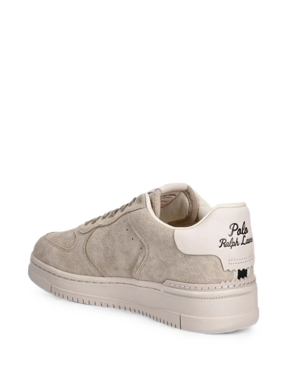 Polo Ralph Lauren Mastr Ct Rib logo-embroidered panelled sneakers Beige