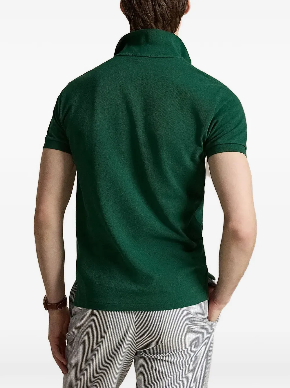 Polo Ralph Lauren Piqué poloshirt met geborduurd logo Groen