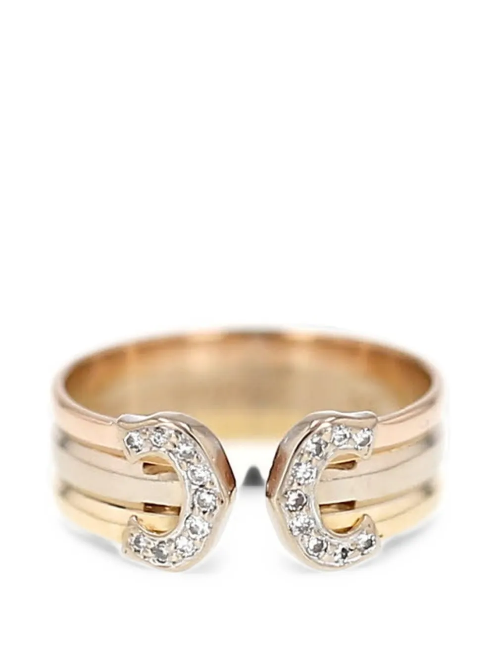 Cartier 1990s C de Cartier diamond ring - Argento
