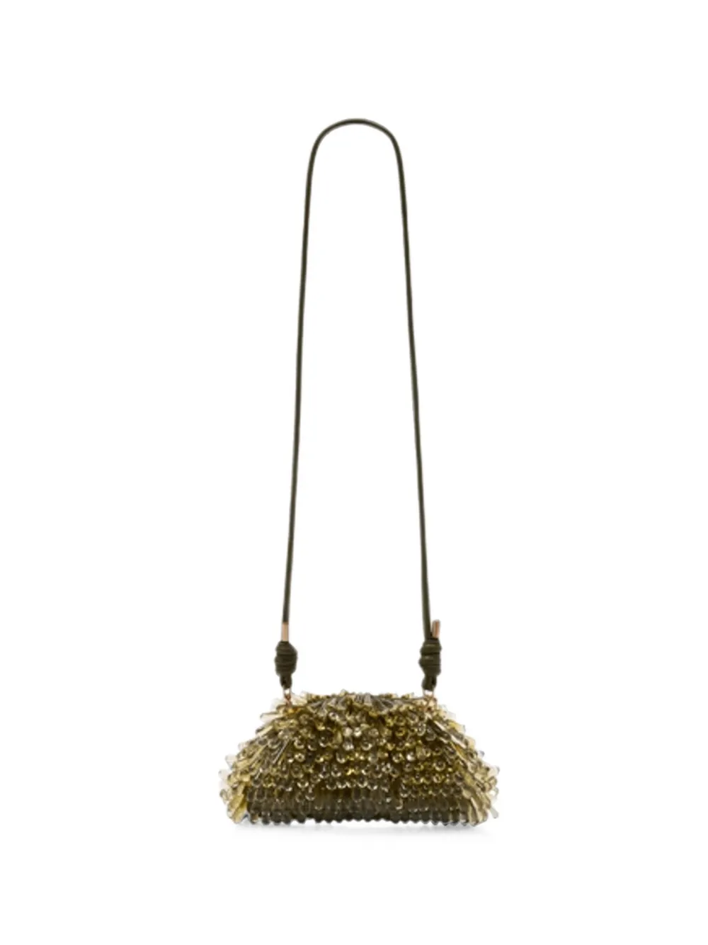 Cult Gaia Jaala bead-embellished clutch bag - Grün