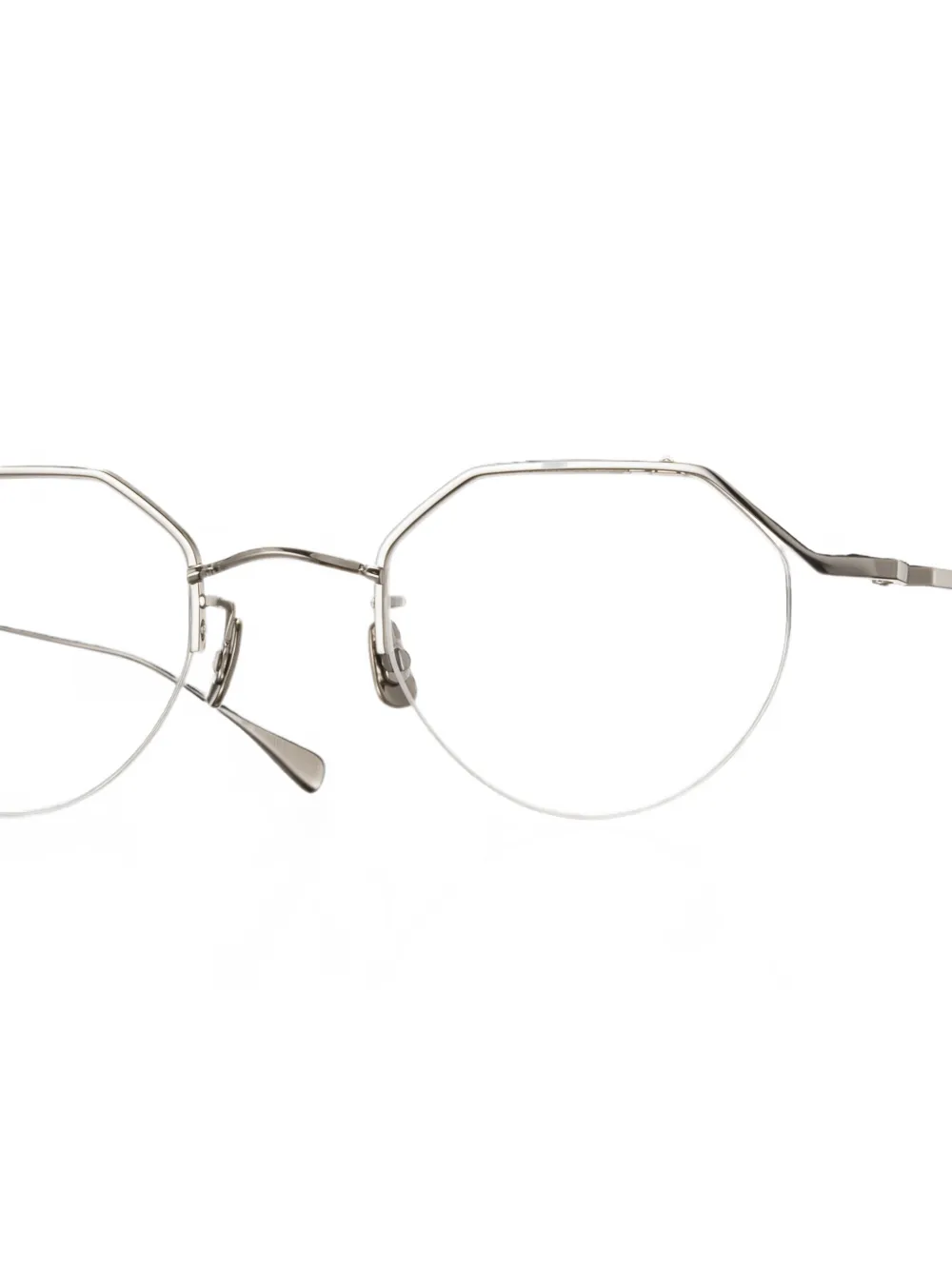 Eyevan7285 185 zonnebril met geometrisch montuur Zilver