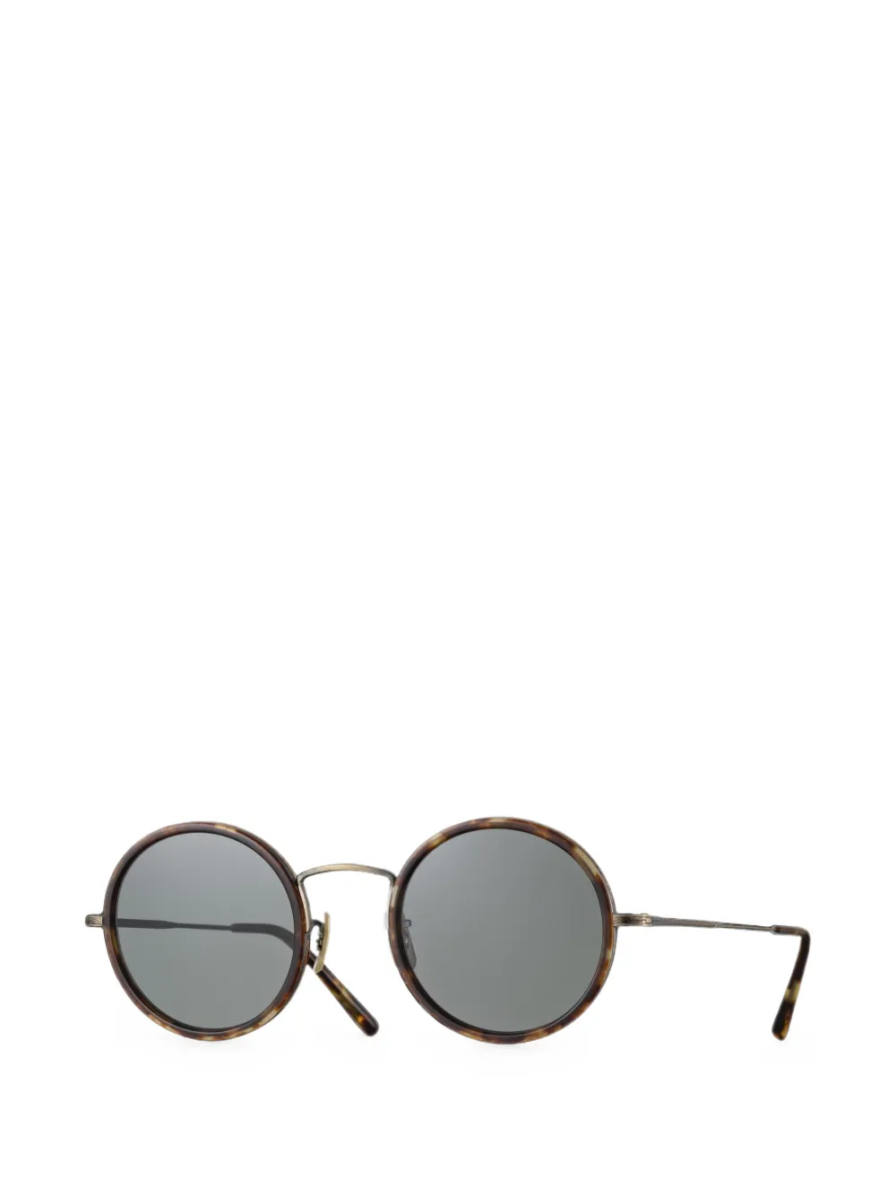 Eyevan7285 E-0512-E zonnebril met rond montuur Bruin